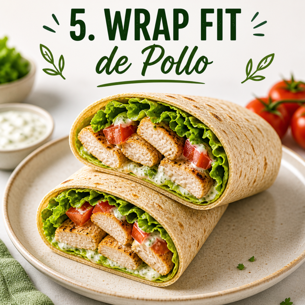 wrap fit de pollo